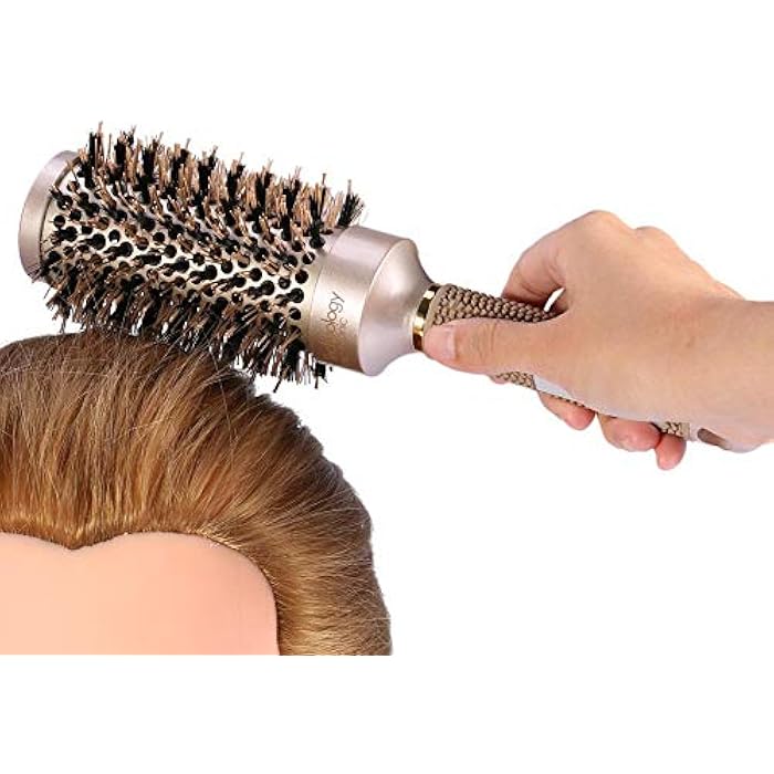 FILFEEL Hair Curling Brush, Hair Brush Round Comb with Thermal Nano Ceramic and Ionic Handle (1.8 Inch) - Image 4